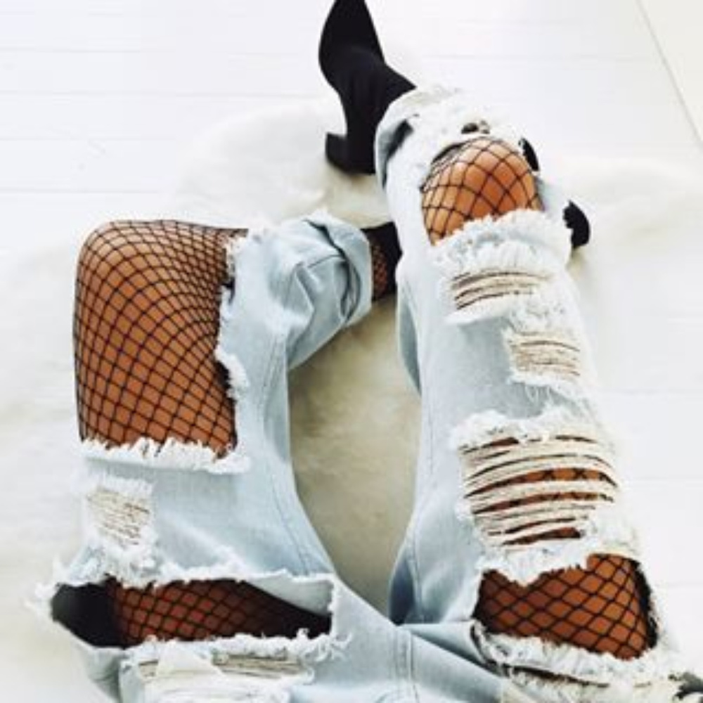 Plus Fishnet Tights Two Pairs by Molly Jacobs - Picture 2 of 6